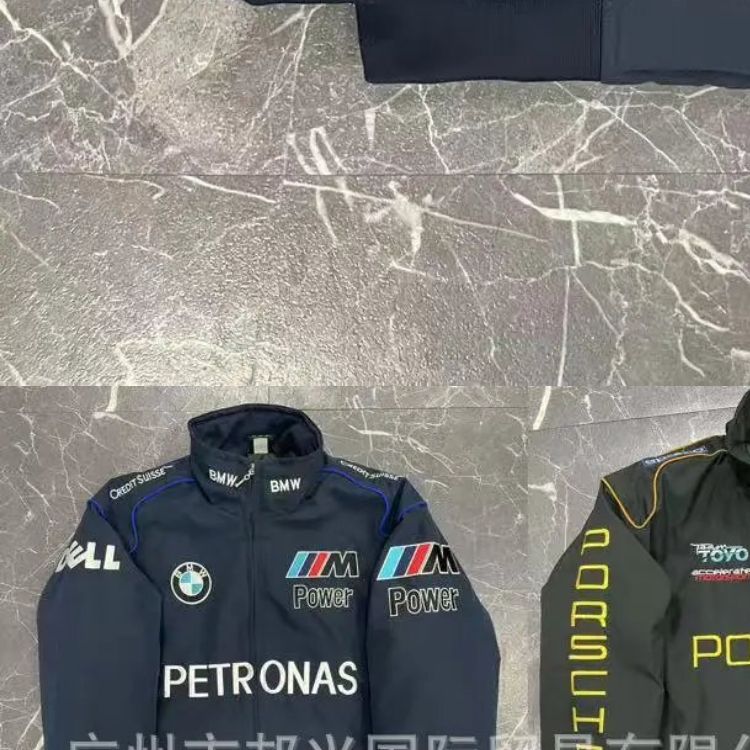 Lamborghini Racing-Style Full-Zip Track Jacket Black - 35