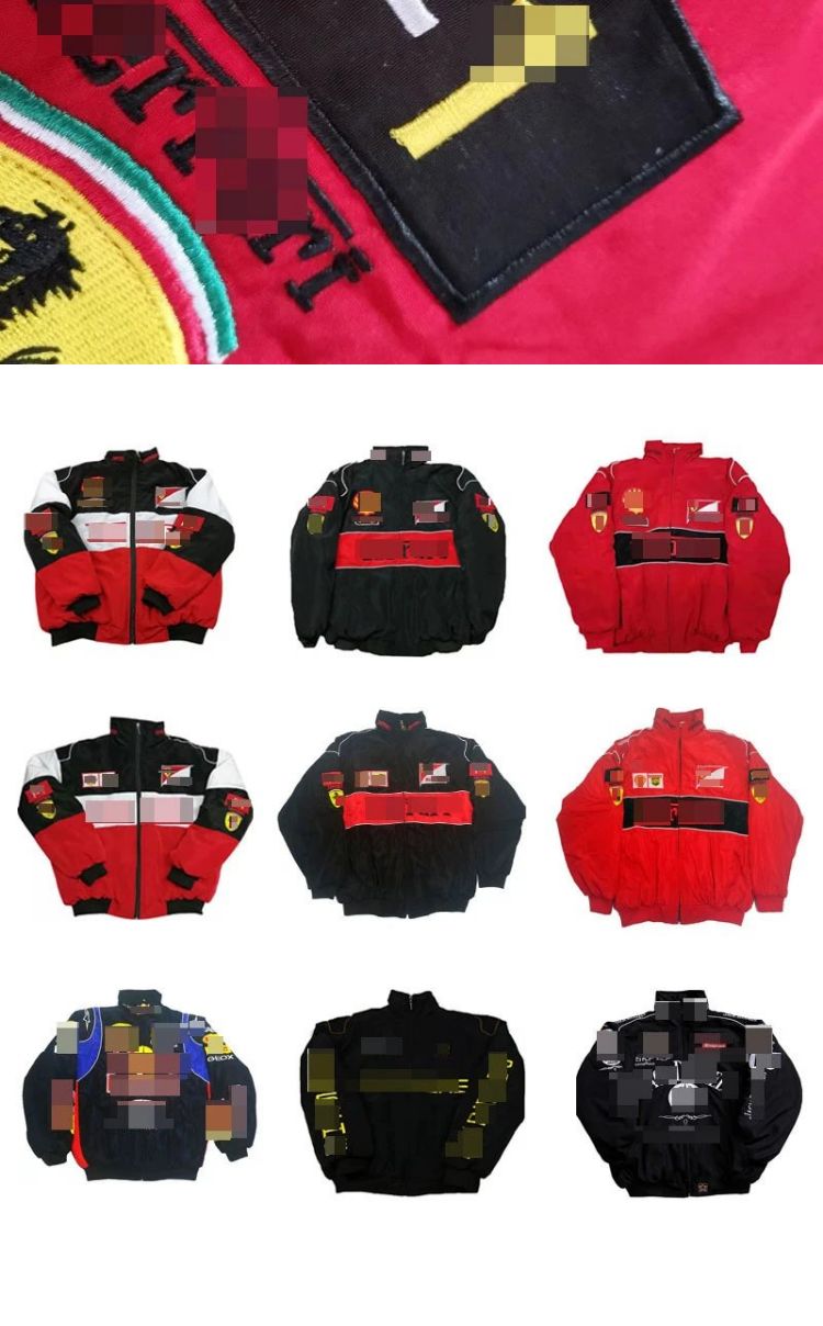 Lamborghini Racing-Style Full-Zip Track Jacket Black - 46