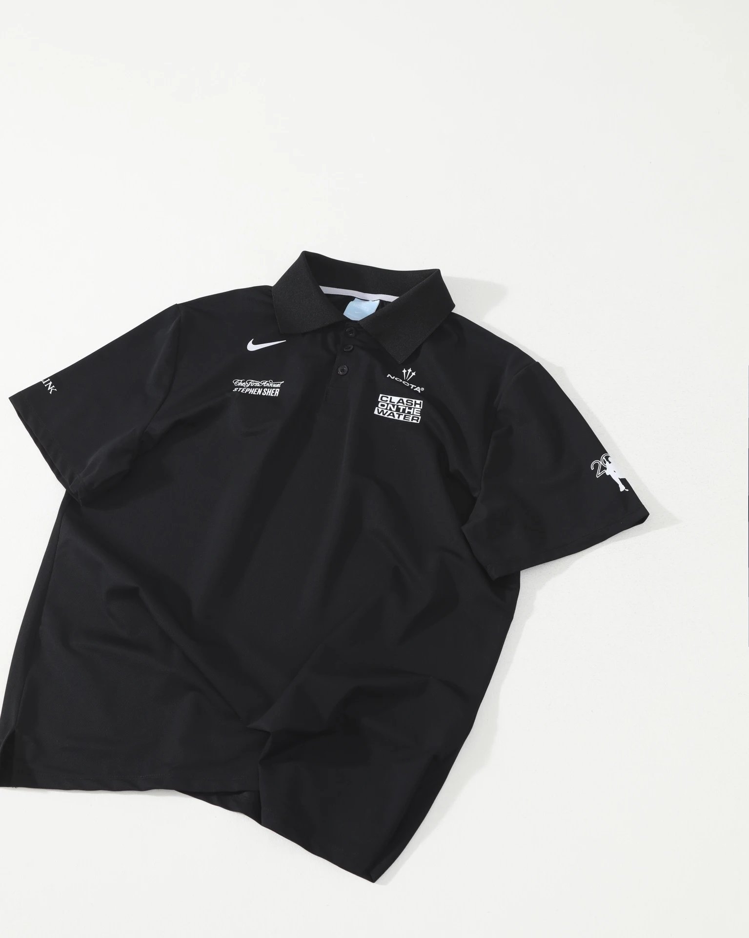 26ss NKx NOCTA高尔夫俱乐部联名POLO 凉感爽滑运动速干珠地面料 订织双面螺纹 胸口后背印花工艺 夏日通勤运动好搭配 单色入 宽松版型 S胸围114 衣长70 M胸围118 衣长72 L