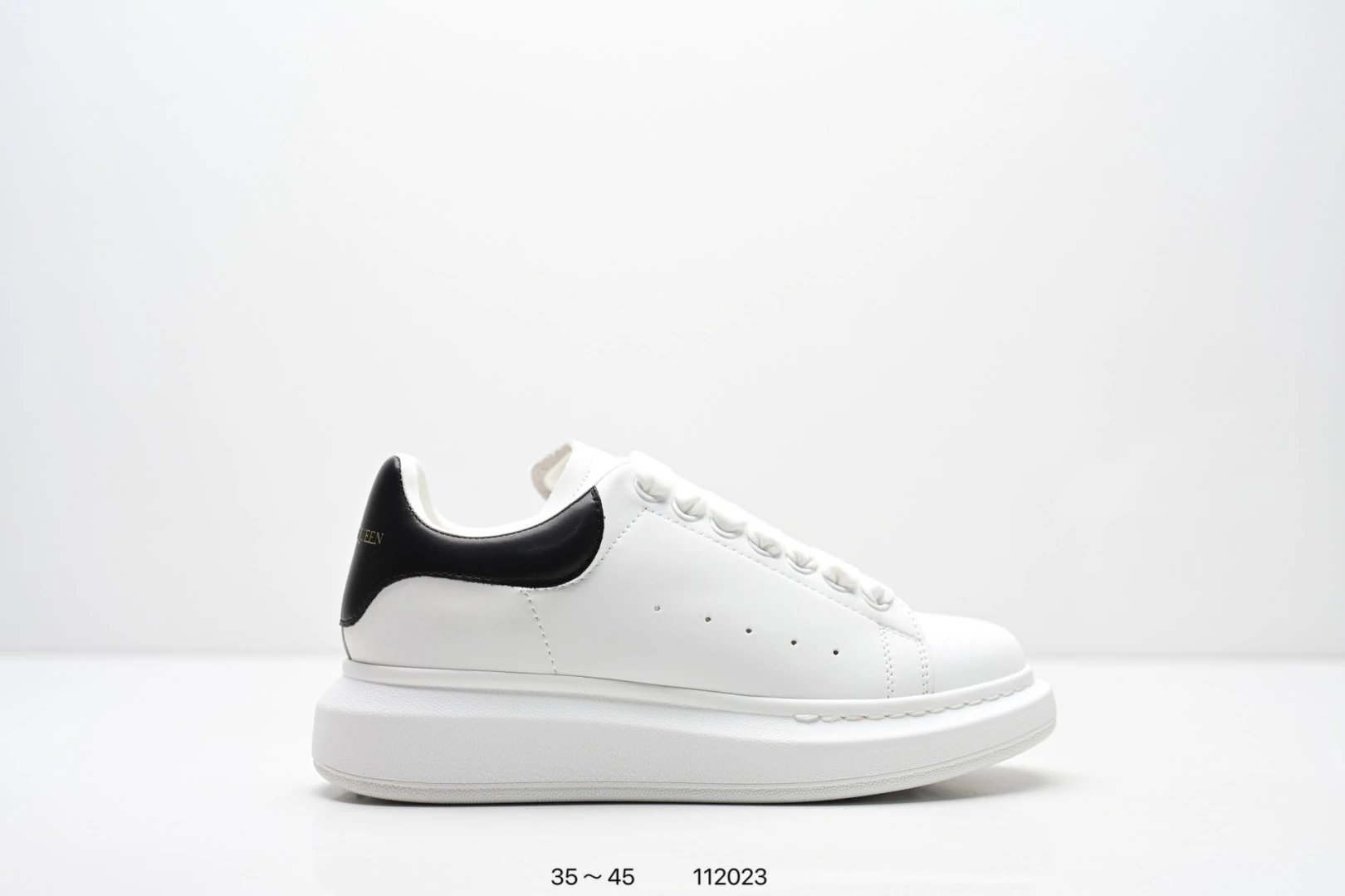 Alexander McQueen 麦坤亚历山大麦昆 Sole Leather Sneakers 低帮时装厚底休闲运动小白鞋