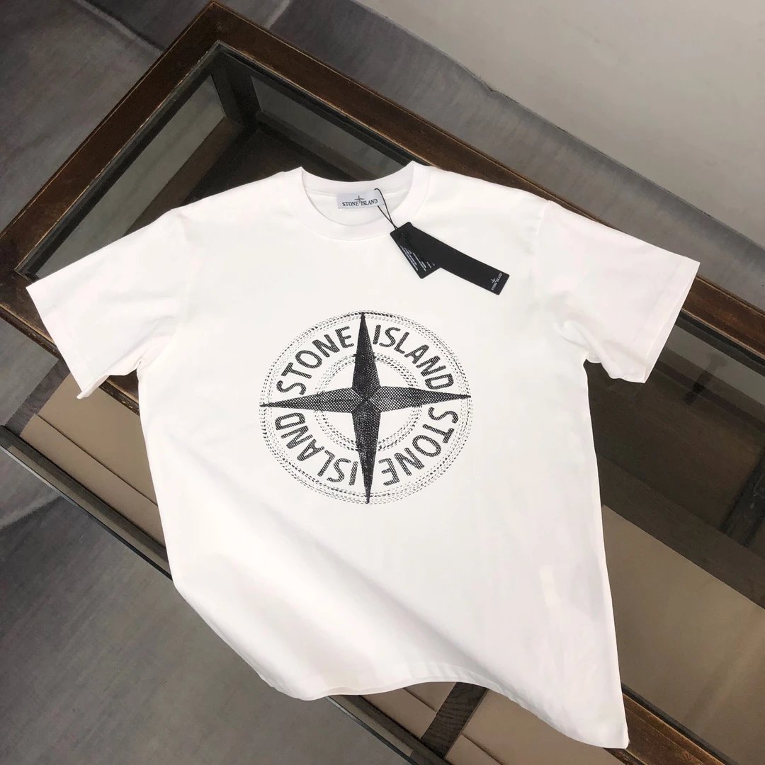 Stone Island 石头岛 最新款T恤，情侣款～原单狠货，时尚休闲爆款短t，特供定制棉质面料～ 全棉T恤 ～经过预洗 防止出现变形缩水问题 上身体感更加舒适透气 ～ 全部现货供应～独特设计风-1