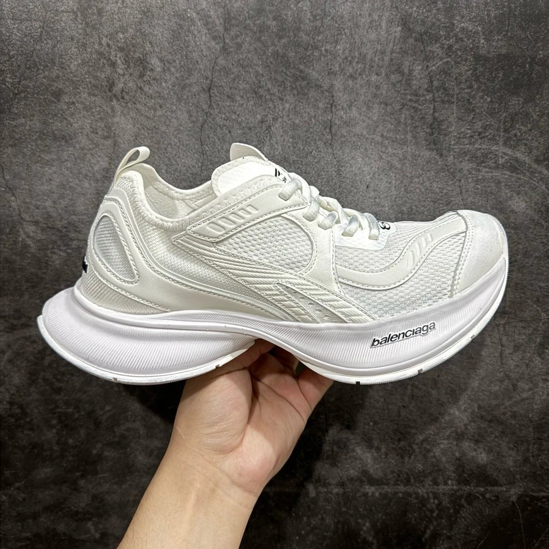 工厂直供 OG版公司货 【BALEN】 巴黎世家BALENCIAGA Circuit Sneakers 环道系列低帮复古阔型底姥爹风潮流百搭休闲慢跑鞋网织武士黑