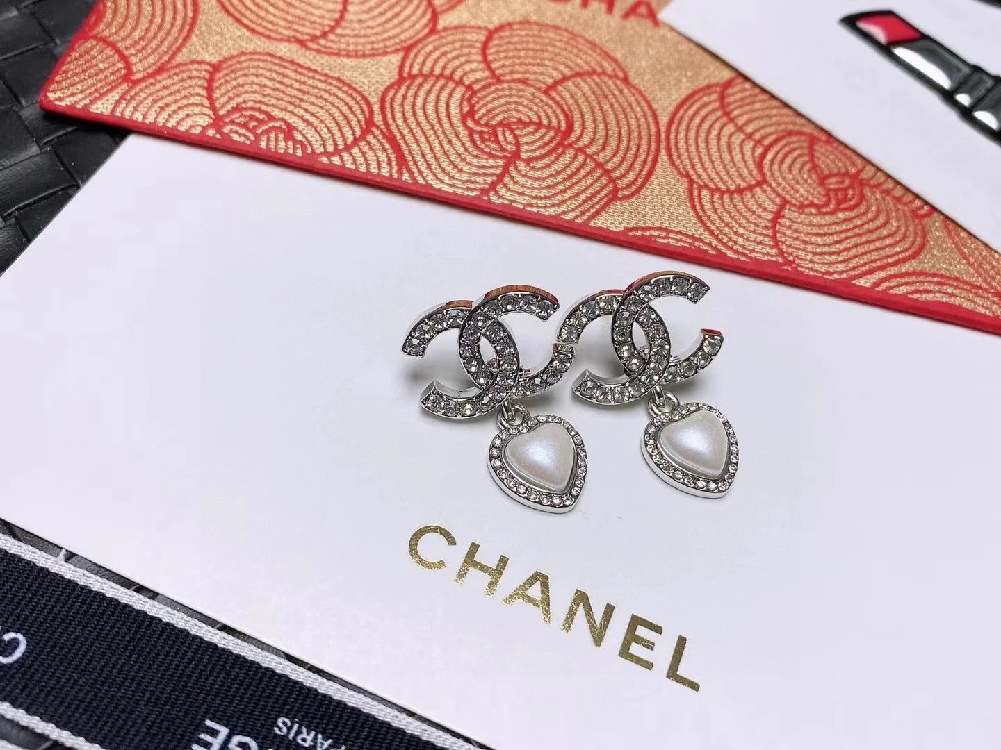 Chanel香奈儿 中古 双C耳钉小香家的款式-1