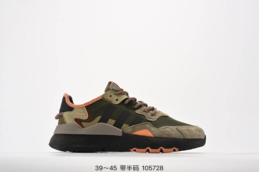 公司级Adidas Nite Jogger 2019 全新Boost复古跑鞋 “夜行者” 网布搭配麂皮拼接 极具复古风格 鞋头及鞋跟还点缀 3M 反光设计 中底为全掌 Boost 科技 相当舒适-4
