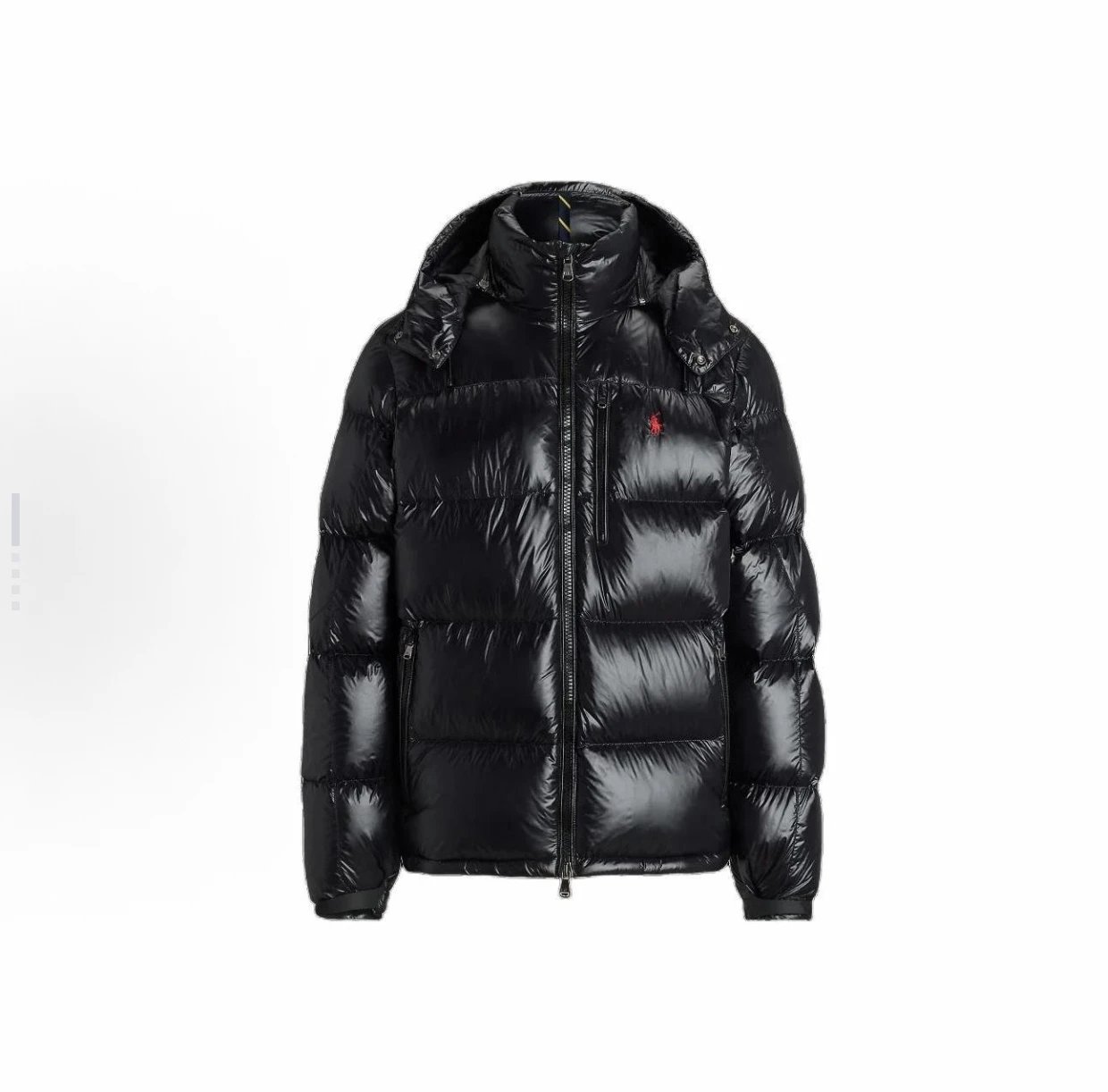 官网在售 正A 拉夫劳伦小马刺绣面包服 Polo Ralph Lauren 纯色立领长袖拉链合身羽绒服 Polo Ralph Lauren保罗拉夫劳伦 2025小马刺绣亮泽半高领羽绒服，利落剪裁打造干