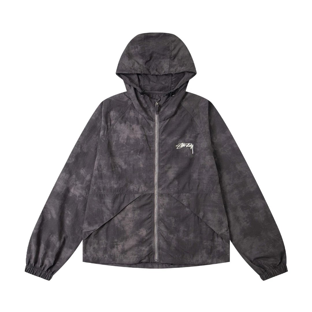 款号306 （现货发售）斯图西Stussy SS25 Wave Dye Beach Shell Logo印花渐变色连帽美式复古 男女同款
