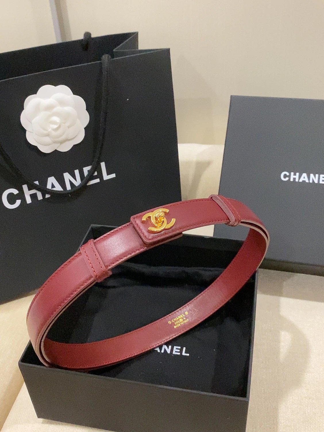 香家 Leather Belt 25mm 皮质-3