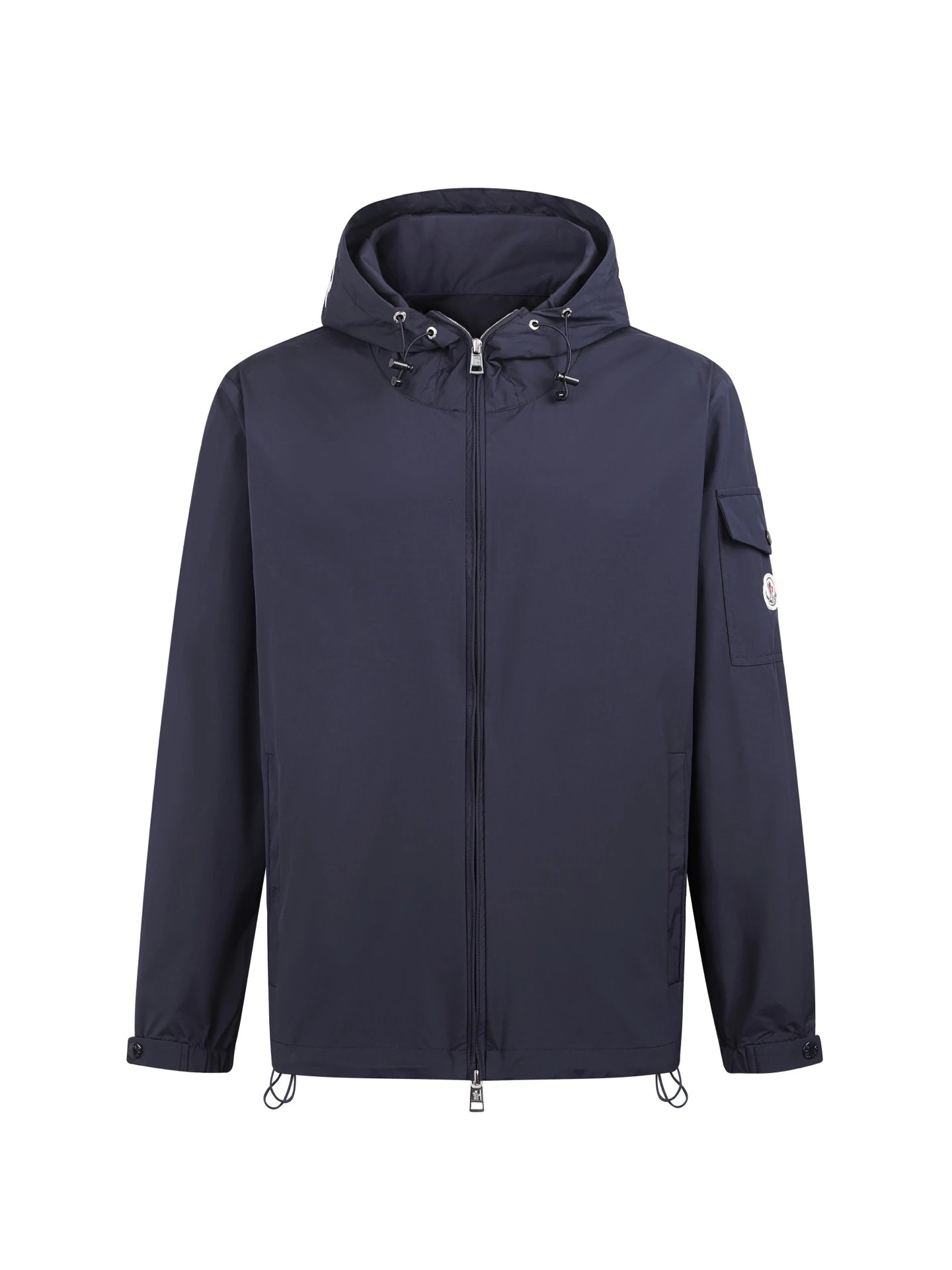 MONCLER 26SS字母标识Sassiere连帽夹克外套 正品12350购入开发 75D尼龙划胶工艺面料 百灵达激光贴布绣 模版刺绣 面料酵洗 定制1：1章仔 定制1：1纽扣 定制1：1拉链 定制