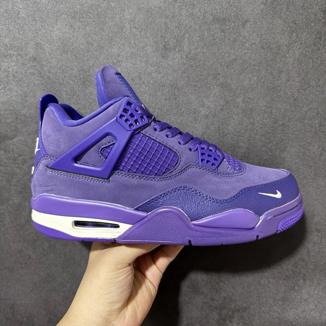 本地 支持放店 公司级 Nigel Sylvester x Air Jordan 4 Retro AJ4 乔4联名 紫色