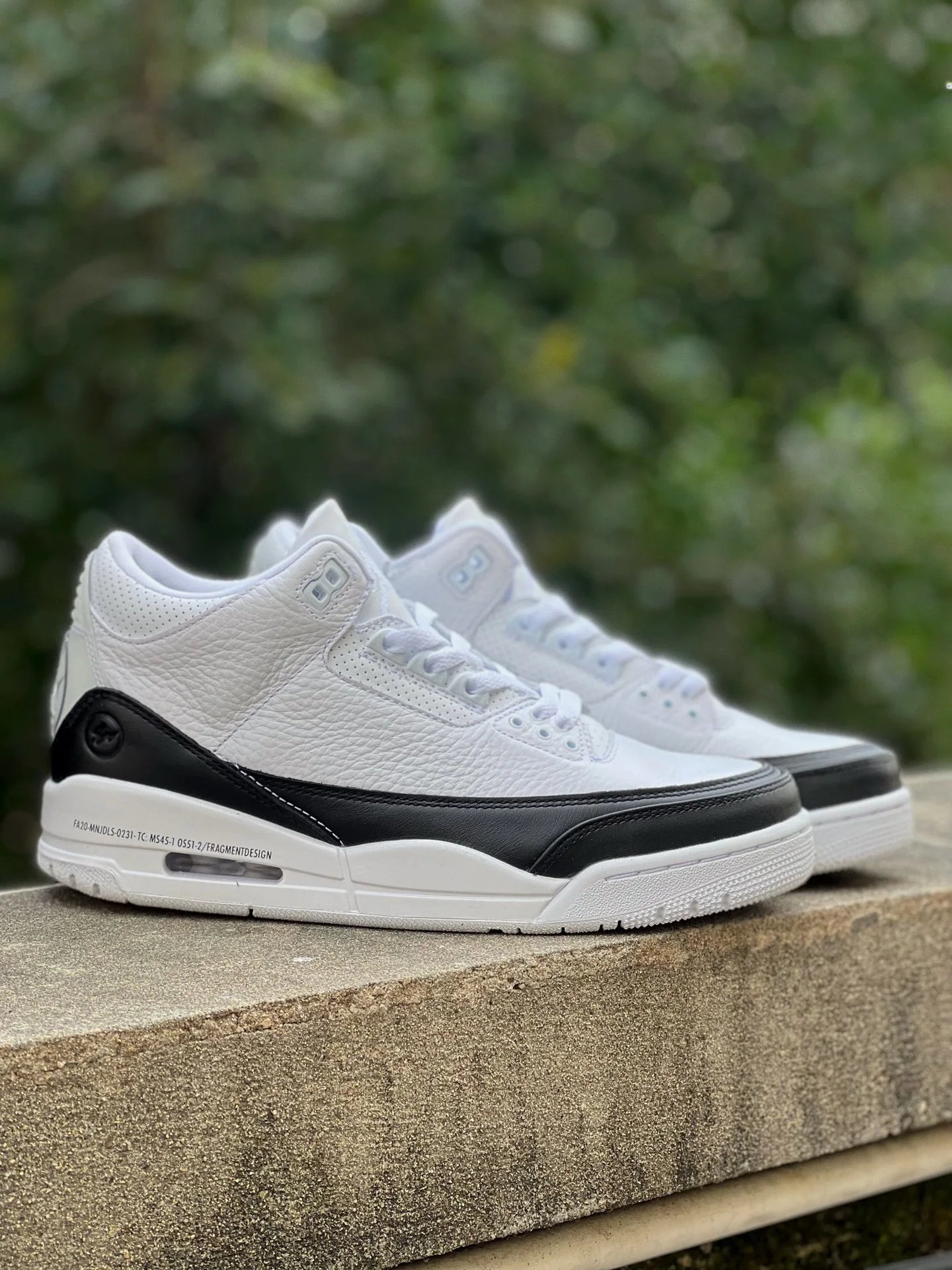 本地自取 Fragment Design x Air Jordan 3 Retro AJ3藤原浩闪电 原鞋原楦头纸板开发 极致一眼正品既视感 原厂进口皮料打造 最大限度还原公司正品