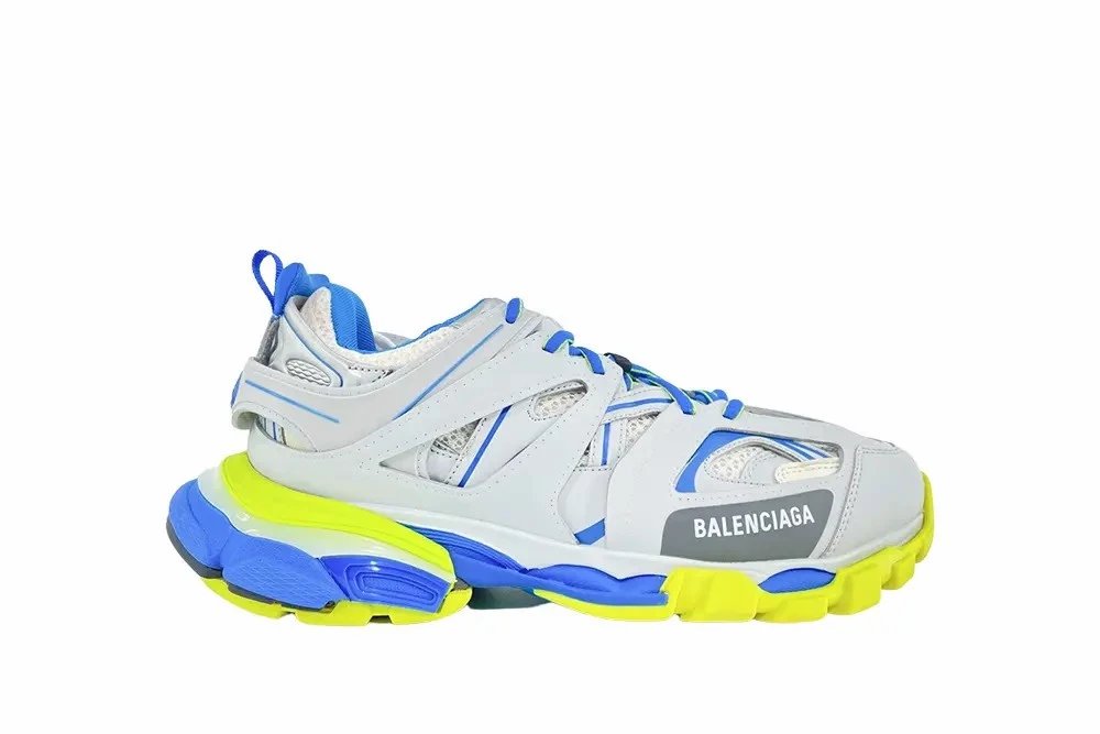Balenciaga Track Grey Blue Yellow Sneakers