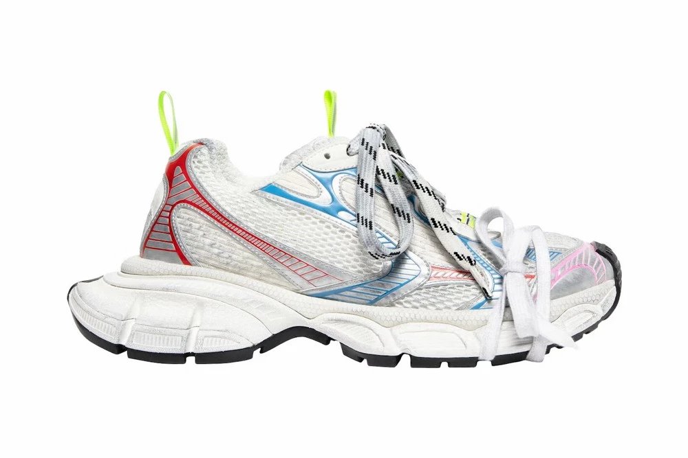 Balenciaga Runner White Red Blue Sneakers