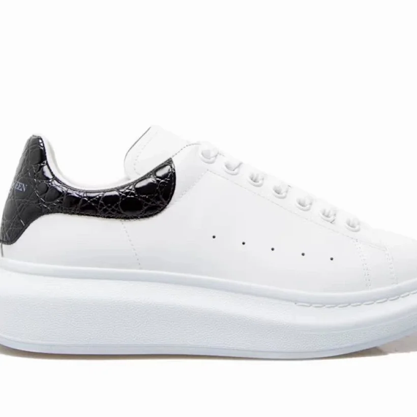 Alexander McQueen Oversized Negro Cocodrilo