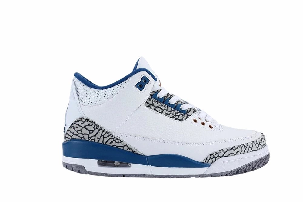 Jordan Air Jordan 3 Image White Blue Sneakers