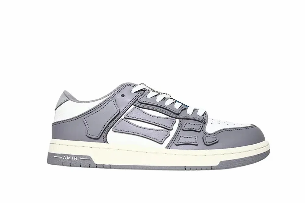 Amiri Skel Top Low Blanco Gris 2021