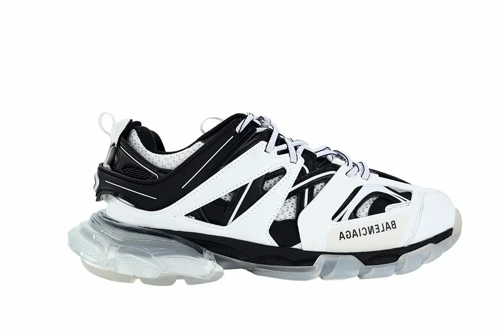Balenciaga Track Non-LED Sneaker Blanco Luminoso Negro
