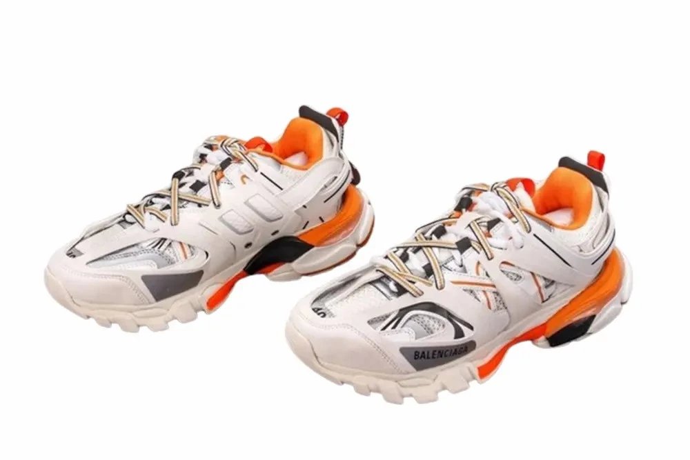 Balenciaga Track White Orange Sneakers