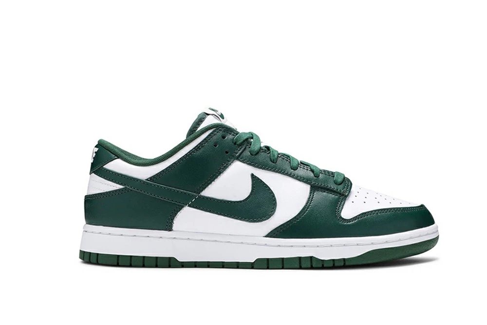 Nike Dunk Low White Green Sneakers