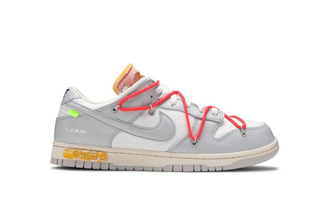Nike Dunk Low Off-White White Grey Sneakers