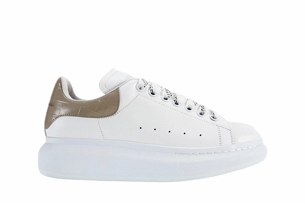 Alexander McQueen Oversized White Beige Sneakers