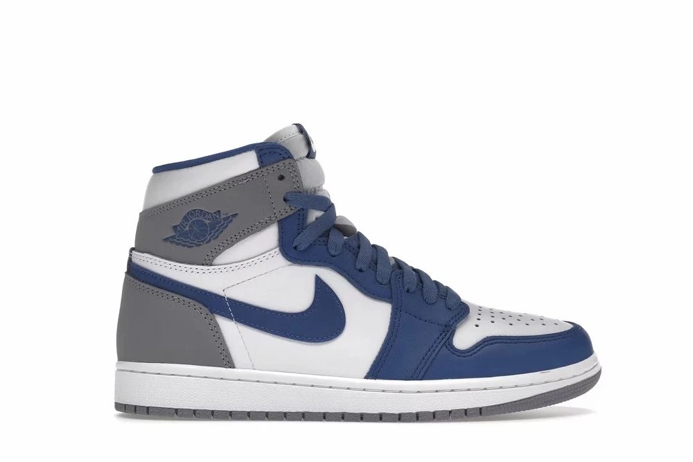 Jordan Air Jordan 1 High White Navy Grey Sneakers