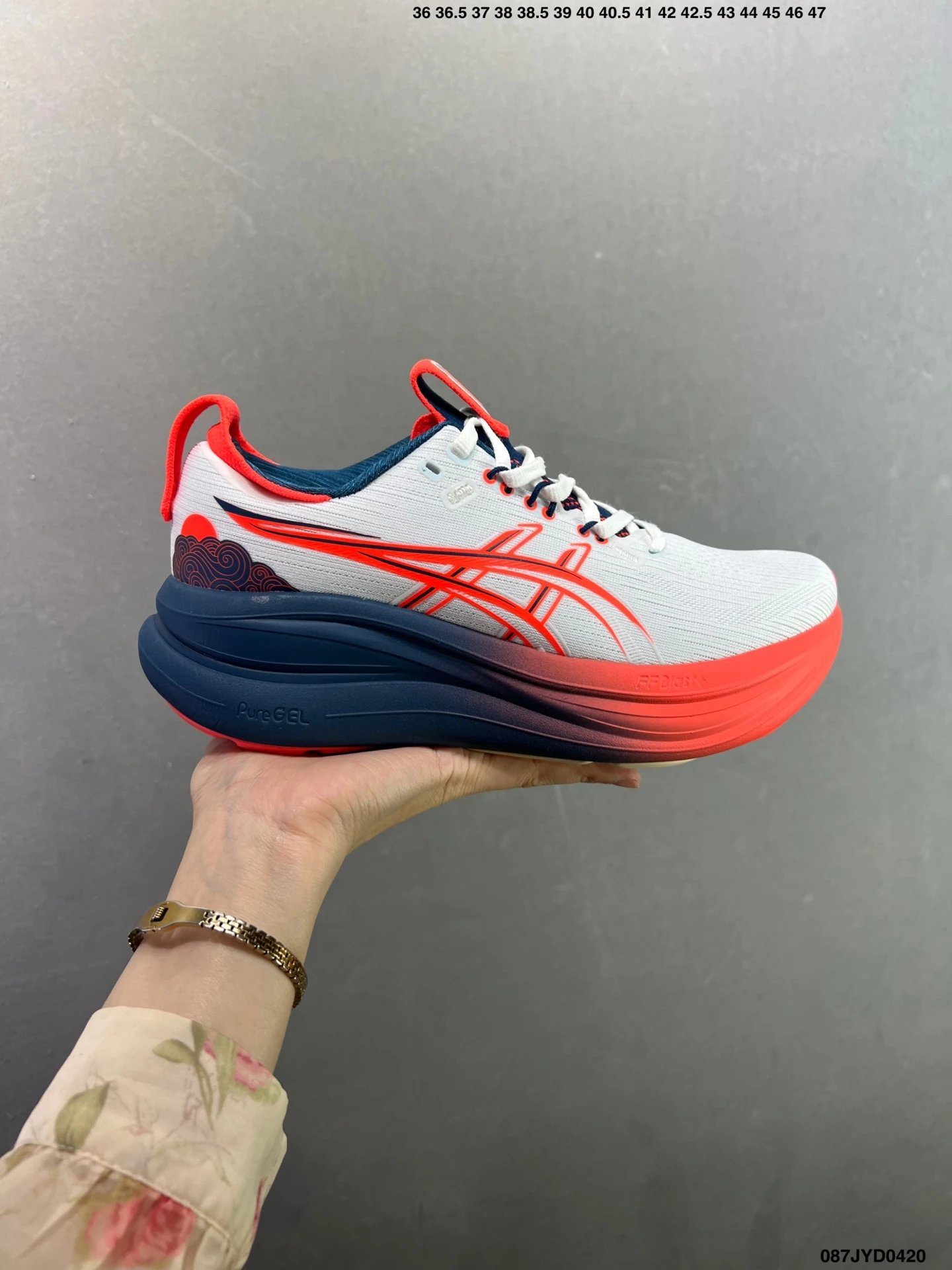 公司级Asics GEL-Nimbus 28 复古潮流 低帮 休闲跑步鞋 男女同款-25