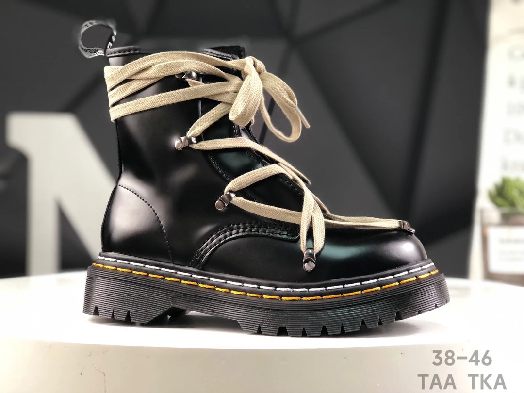 公司级Dr.martens 1460 DS新款拼接马丁靴
