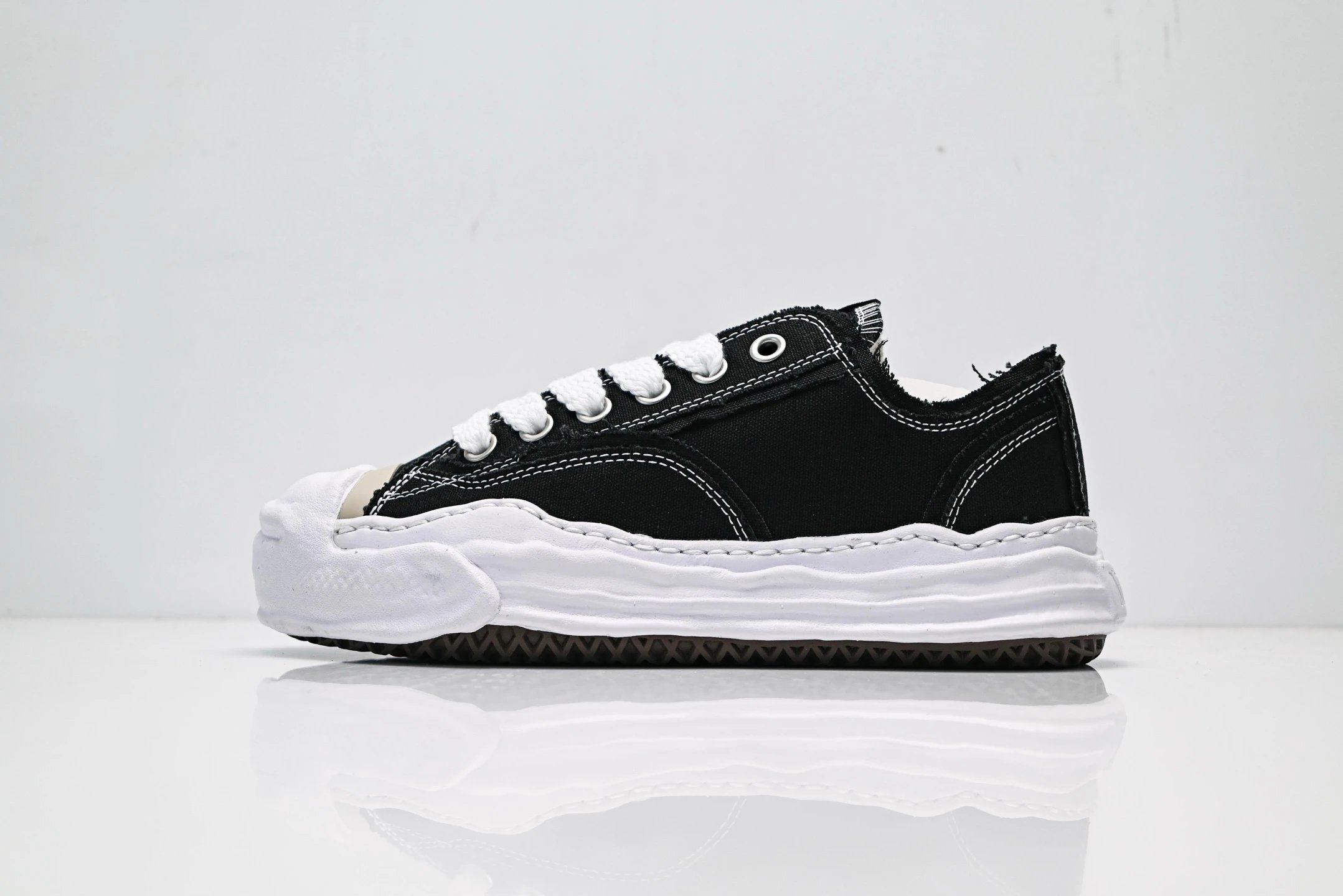新款首发 放店私 Maison MIHARA YASUHIRO Wayne Original Sole Leather Low Sneaker 三元康裕 771 MMY 三元康裕全硫化溶解鞋 原楦原纸