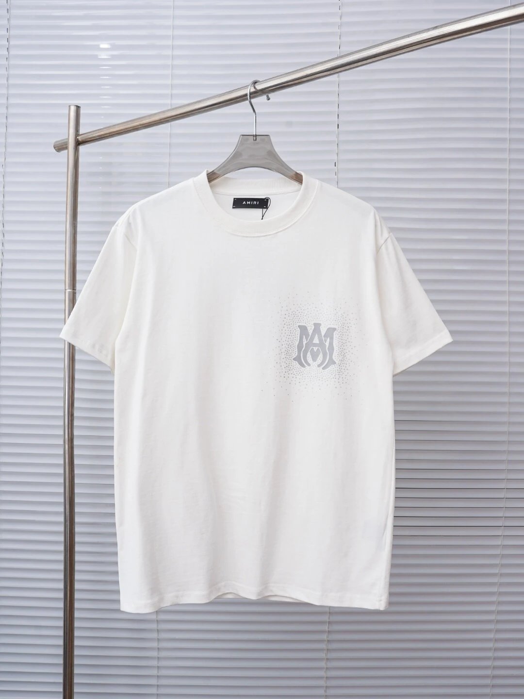 AMIRI 简约字母Logo标识印花圆领短-2