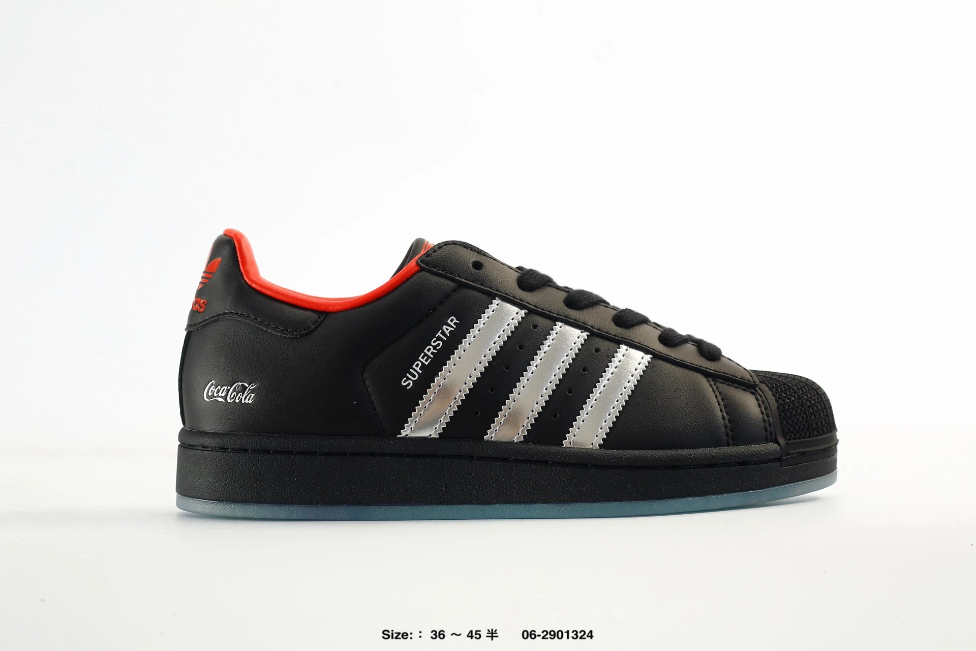 公司级Coca Cola x Adidas Originals Superstar 贝壳头系列 可口可乐联名 阿迪达斯 舒适百搭 防滑耐磨 低帮板鞋