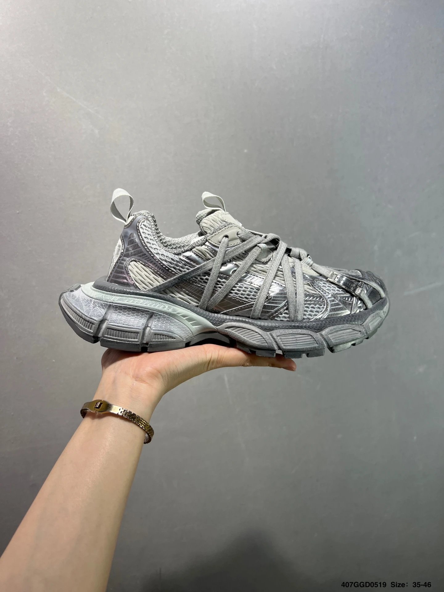 公司级Balenciaga Phantom Sneaker 天花板性价比 巴黎世家全新3XL绑带款潮流跑鞋公司级版本 原厂楦头 做旧细节拉满 原鞋同步开发 巴黎世家3XL全新十代潮流跑鞋 采用环保天空