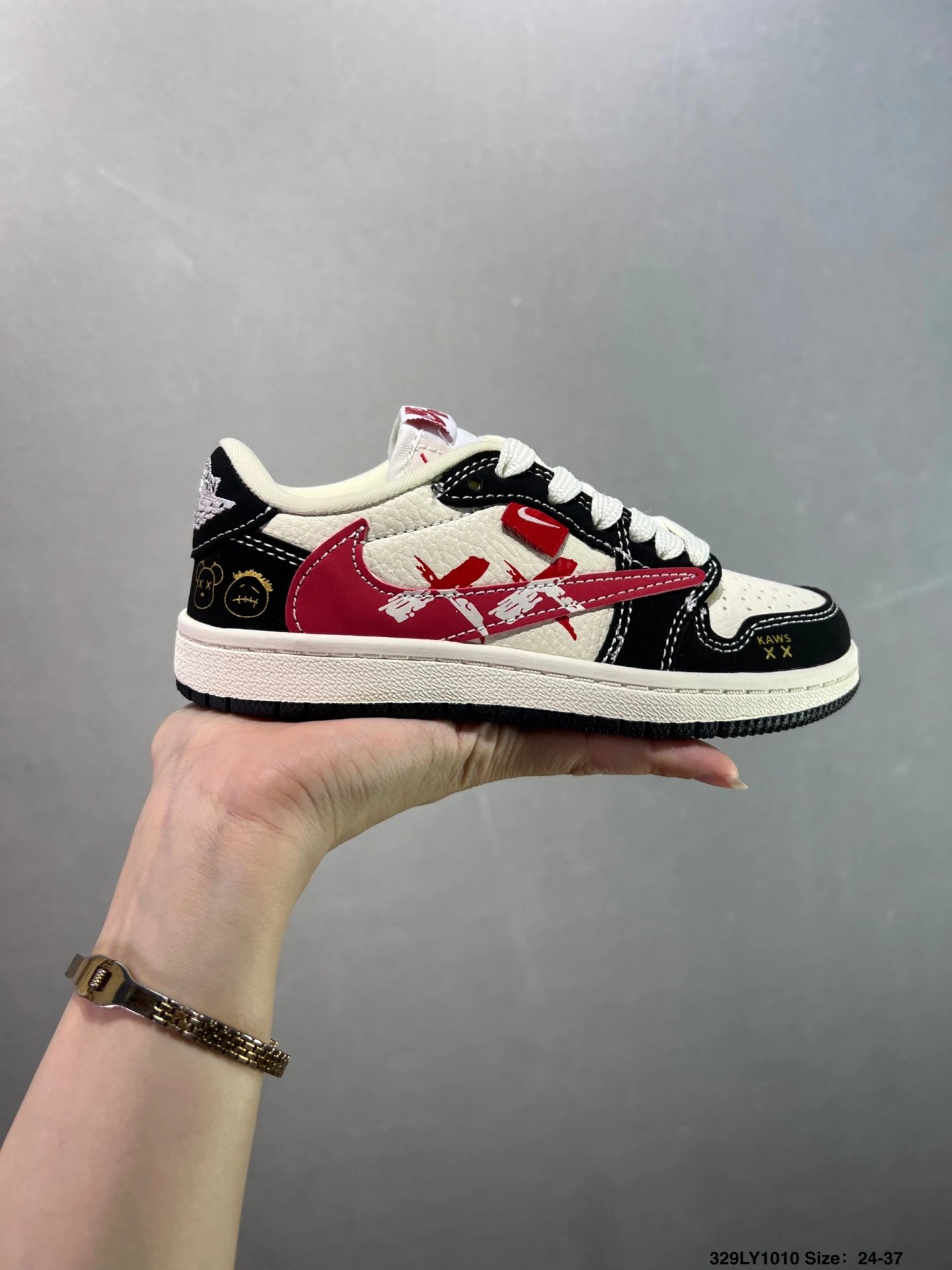 童鞋Travis Scott x Fragment Design x Air Jordan 1 Low OG SP 乔1 克罗心联名 深军绿 低帮文化休闲板鞋 XS2024-029 多方联名合作融-7
