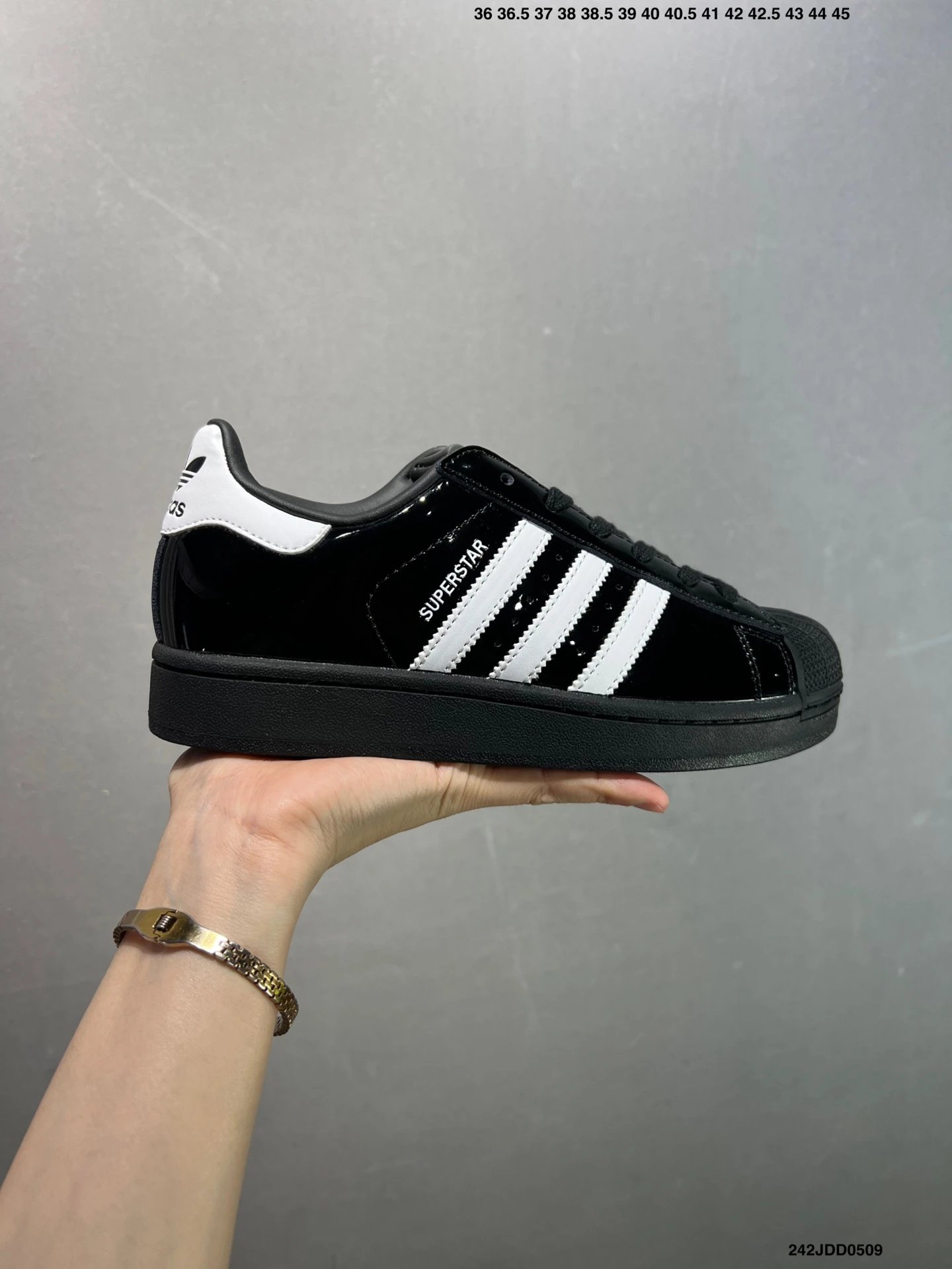阿迪达斯Adidas三叶草 Originals Superstar II 贝壳头系列漆皮低帮经典百搭休闲运动板鞋-1