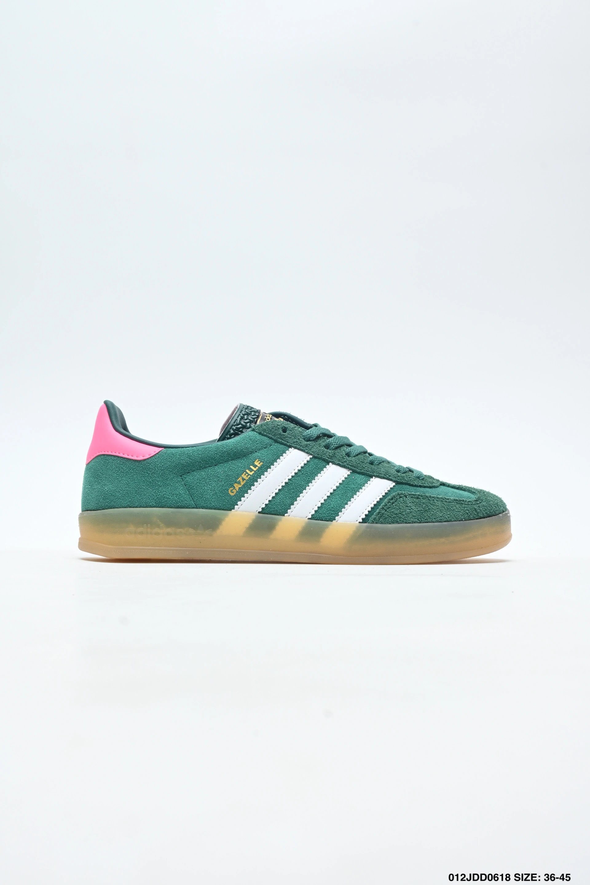adidas Originals Gazelle INdoor 三叶草休闲防滑耐磨低帮板鞋 鞋头出色设计 塑就出众贴合感 稳固的后跟贴合足部曲线设计 软弹舒适 不易磨脚 橡胶鞋底配合防滑纹路设计-15
