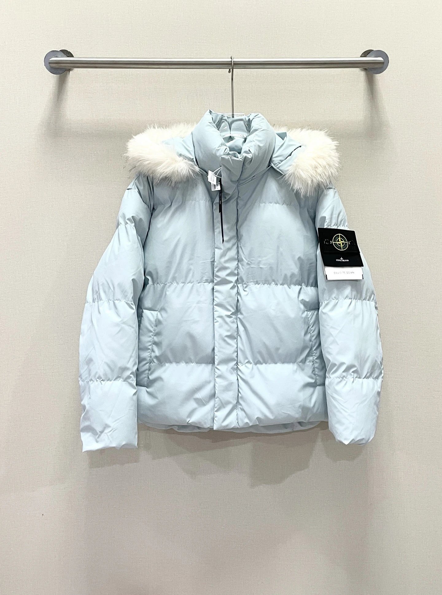 Stone Island石头岛可拆卸PU毛领简约保暖-1