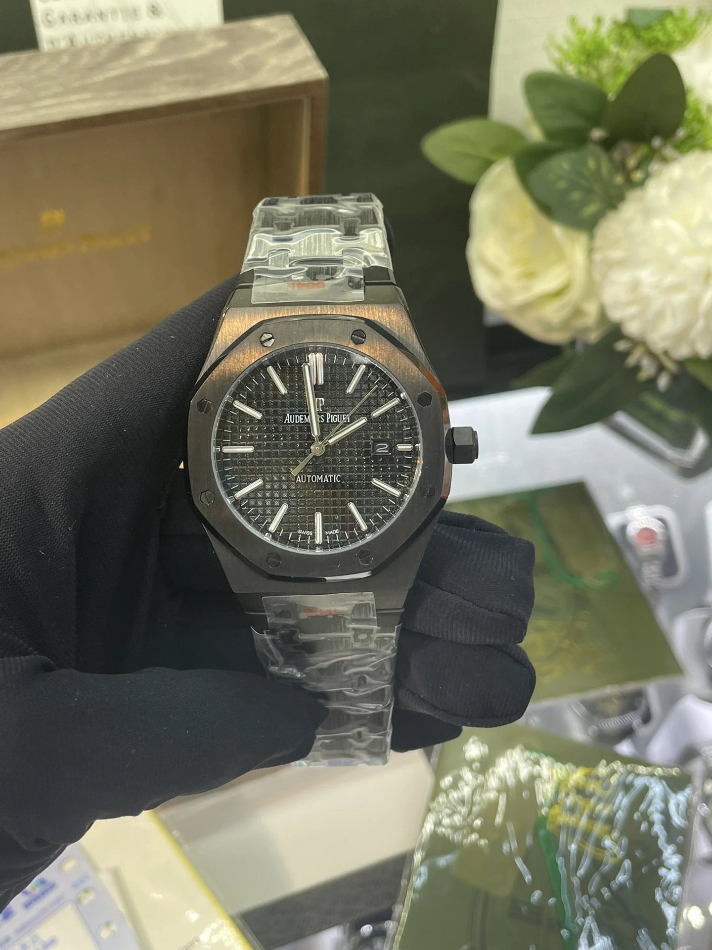 独家实拍图 audemars guet man automatic mechanical watch 爱彼皇家橡树，全自动机械表，男士腕表