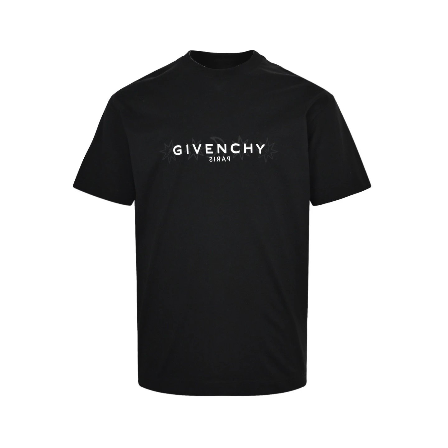 GIVENCHY纪梵希 塔罗牌星星印花短袖 圆领罗纹拼接，正面和背面点缀翻转效果GIVENCHY aris LOGO印花，正面和背面饰以印花，经典剪裁，上身舒适