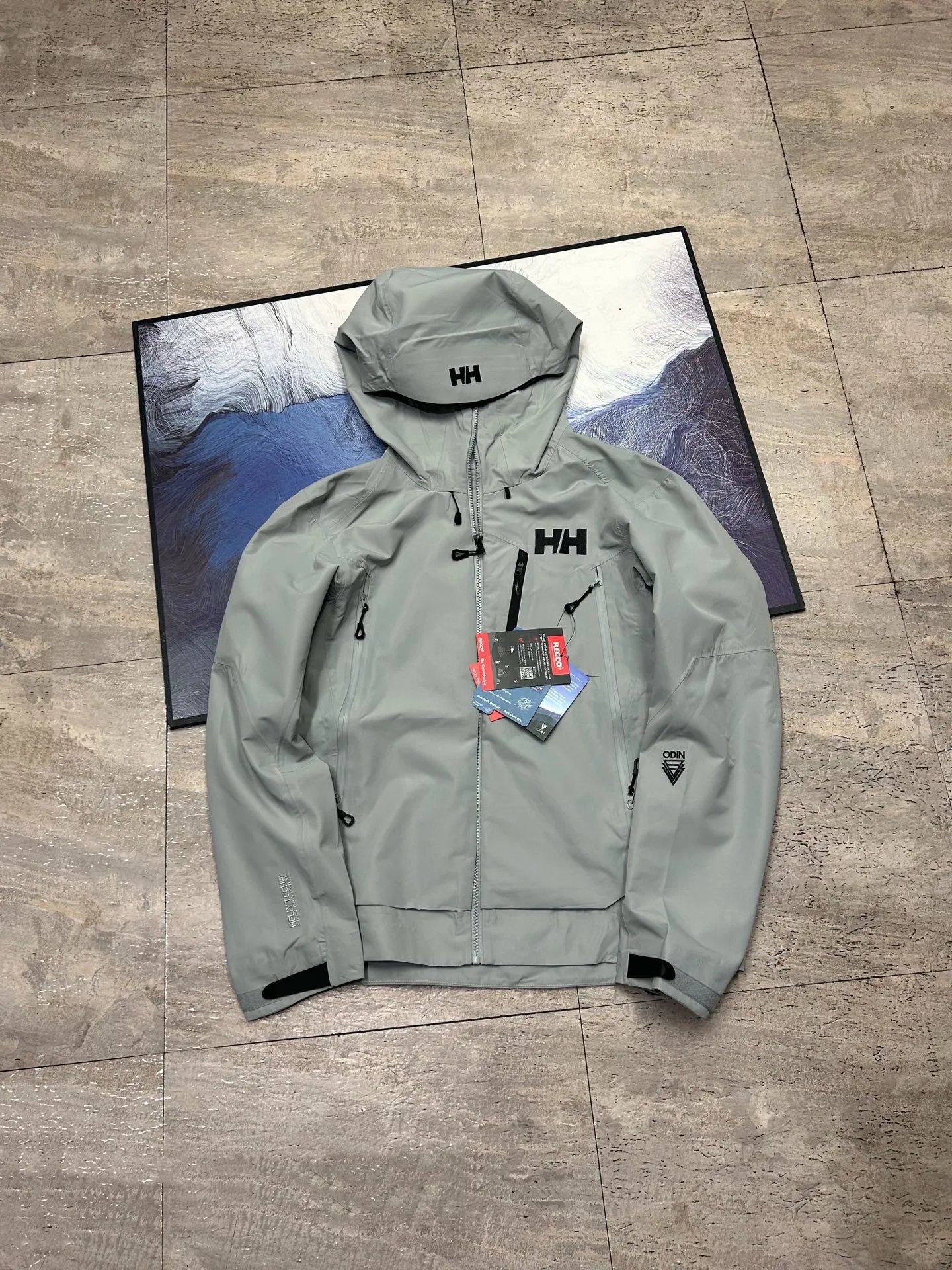 王一博同款代言旗舰HELLY HANSEN 海丽汉森 ODIN WORLDS3.0 奥丁9界3.0硬壳耐磨雨壳 夏季攀登徒步户外远足徒步旅行 防水防风透气防雨冲锋衣