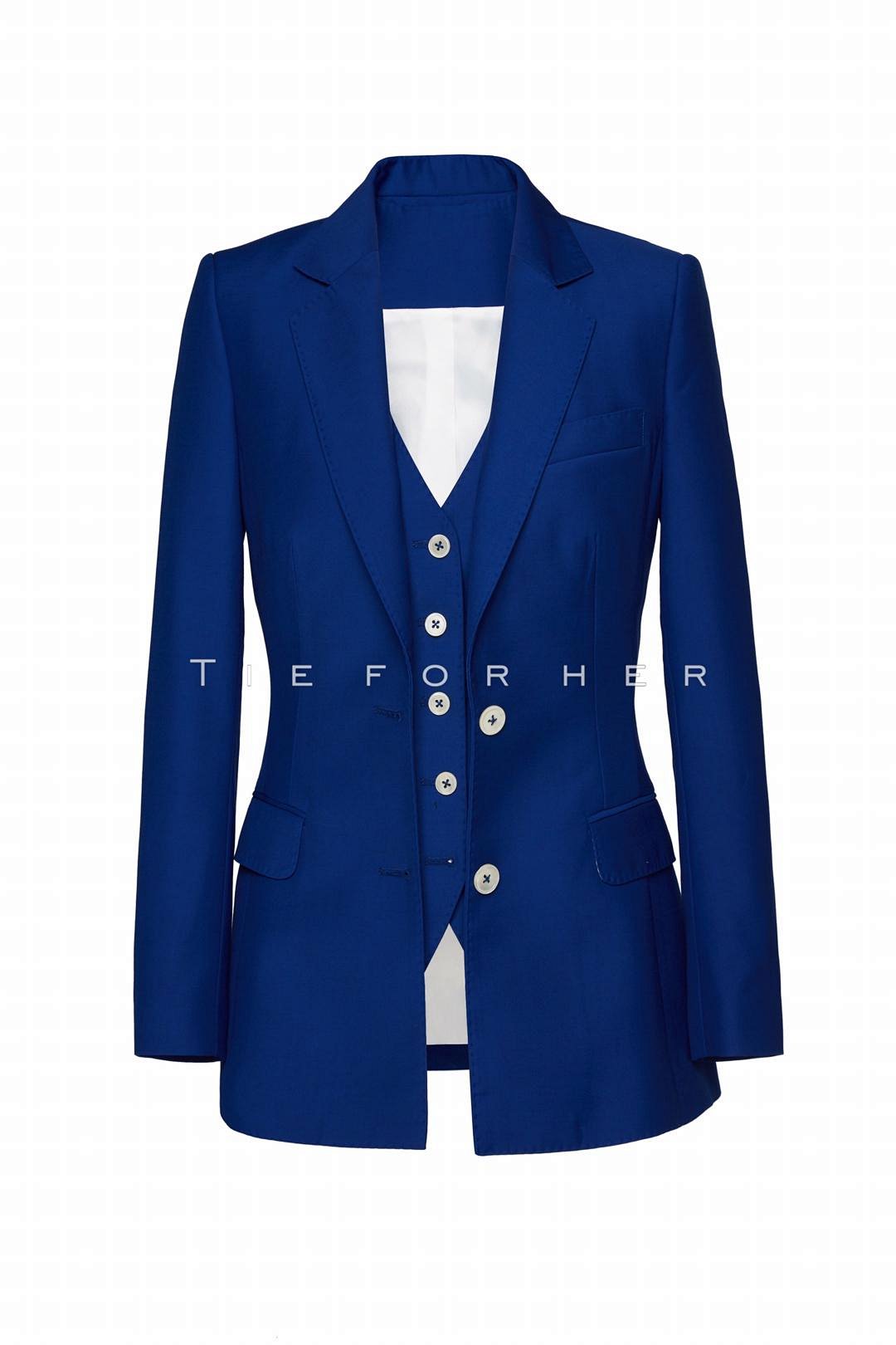 tf013 宝蓝色单排西装