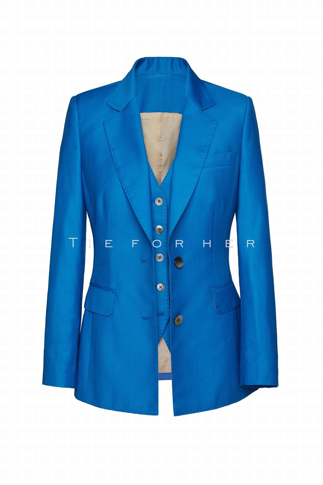tf012 天蓝色单排西装