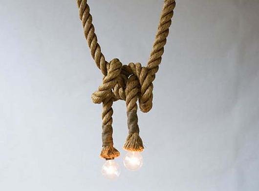 绳子创意灯:时尚,古朴,简洁