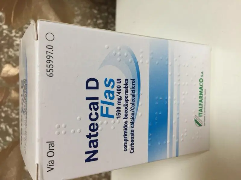 西班牙成人钙片natecal 咀嚼片含钙600mg 60粒装西班牙大药房医生力荐成人 老人钙片