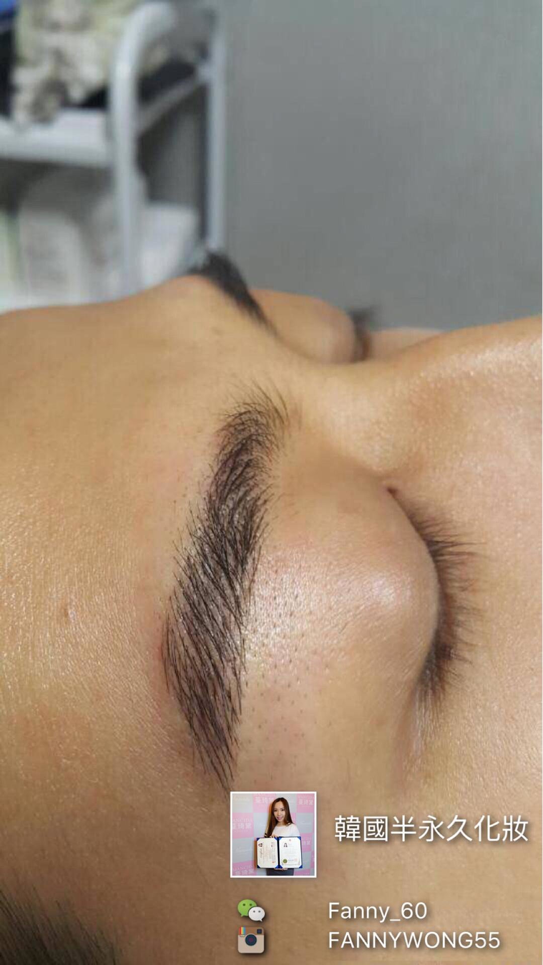 韩式半永久定妆 男士眉 根状眉 雾眉