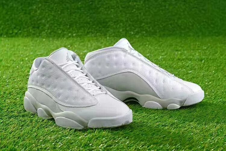 原装air jordan 13 乔13低帮 aj13全白篮球鞋