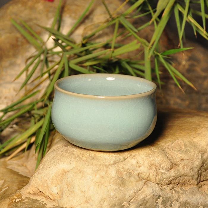 弘宝汝瓷汝窑 高档礼品闻香杯系列九 汝瓷茶具茶杯品茗杯陶