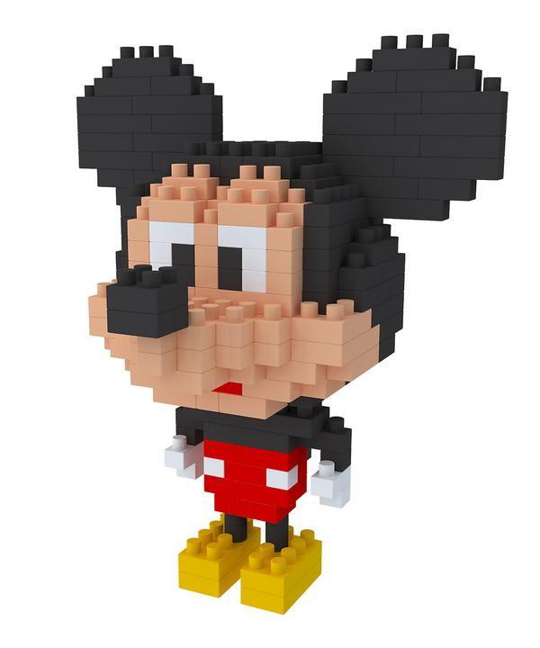 益智,diy,积木,儿童,成人玩具,米老鼠;产品大小cm 7.6*9.1*5.