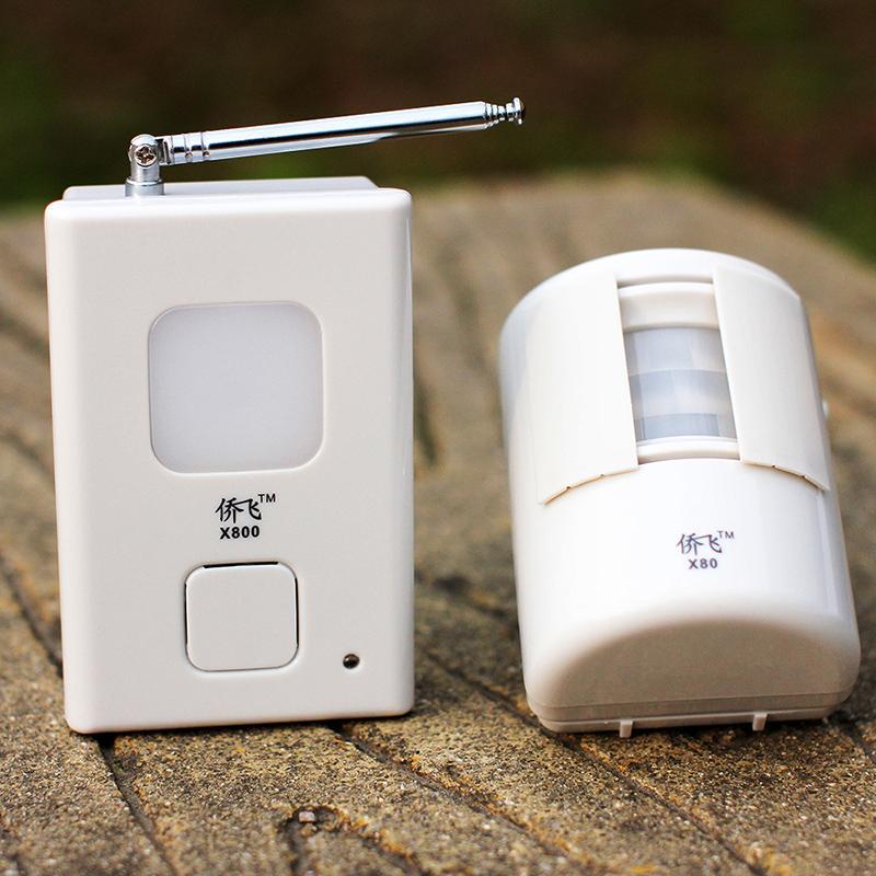 最新分体式欢迎光临迎宾器红外线叮咚感应门铃无线家用报警防盗器