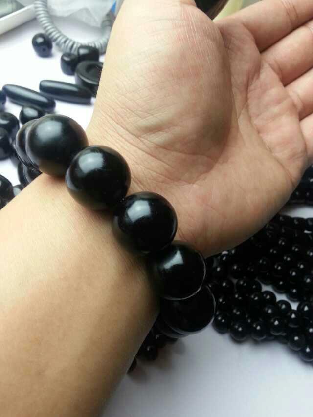 纯黑 普通牛角 手工精制品