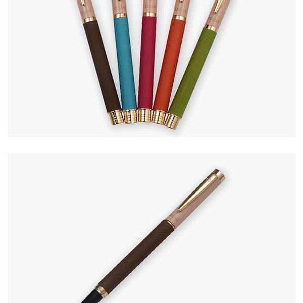 希格玛高级皮革铱金钢笔日韩风复古色彩系列hafp0407