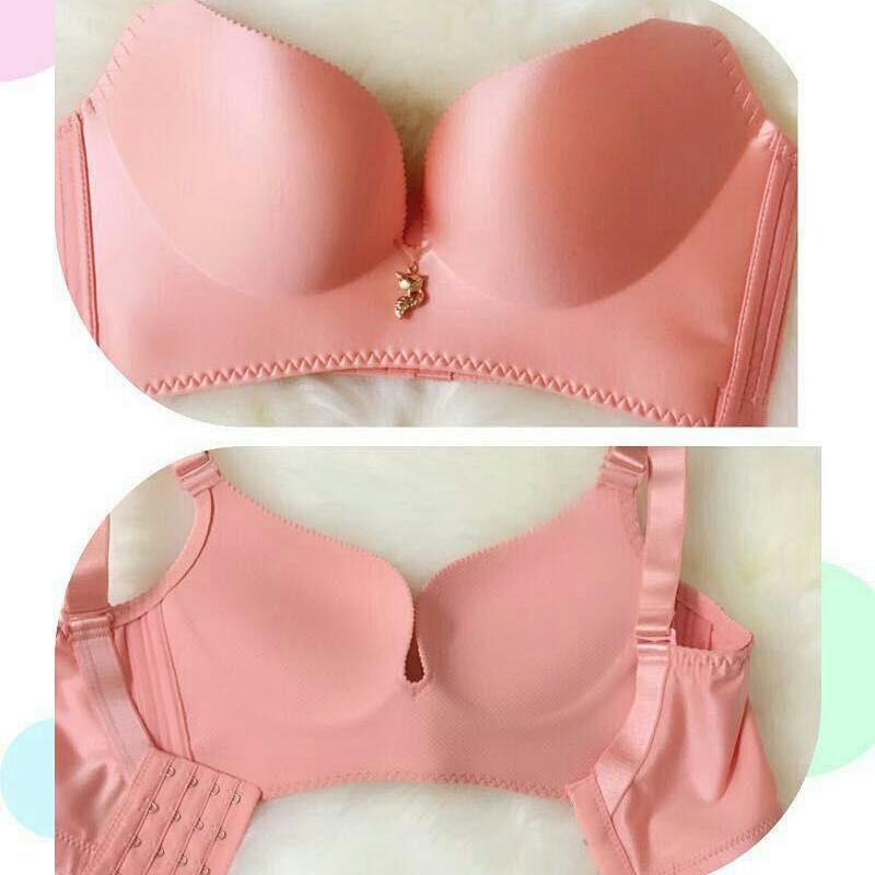 07款香港幸福狐狸一片式聚拢无钢圈文胸调整透气性感简约无痕内衣.